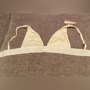 Skims Cotton Rib Plunge Bralette